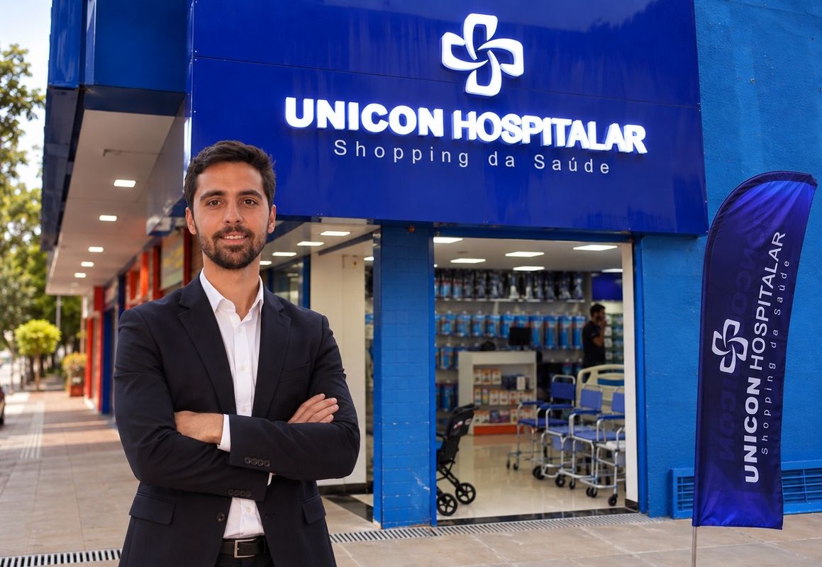 Pedro Pedrosa, Dono da Unicon Hospitalar na rua das farmácias, Asa Sul, Brasília